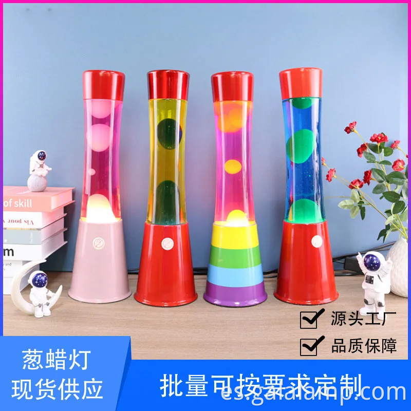 Lámpara de lava naranja personalizada para decoraciones y promociones navideñas